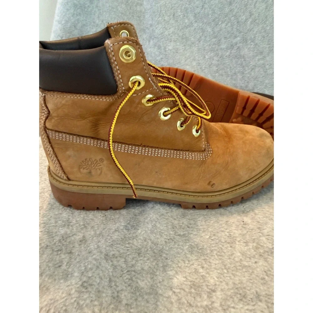 Timberland 6 Inch Premium Waterproof Boots Wheat Nubuck Primaloft Work Boots